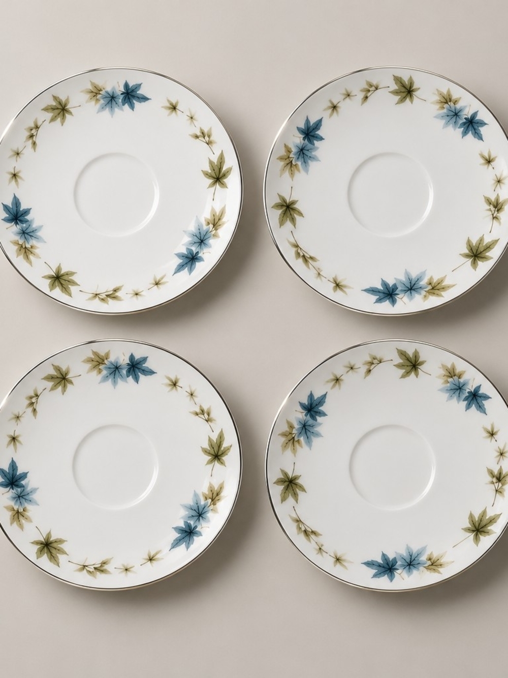 Grant Crest Fine China 'Four Seasons' Saucer Set
